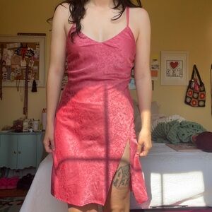 Pink Slip Dress